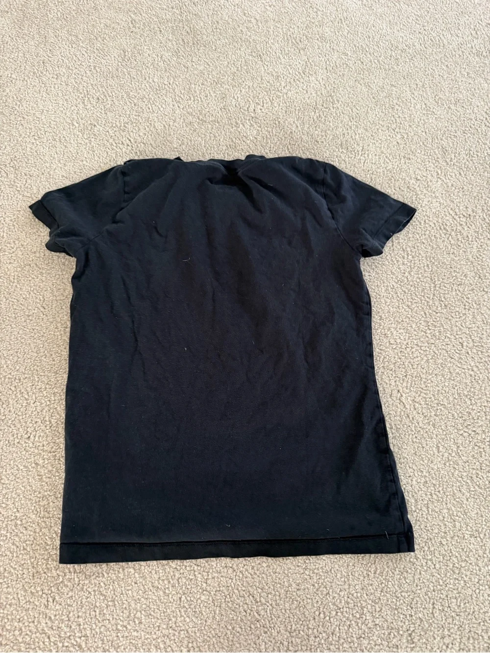 Nike Black Short-Sleeve Logo Tee with White Swoosh